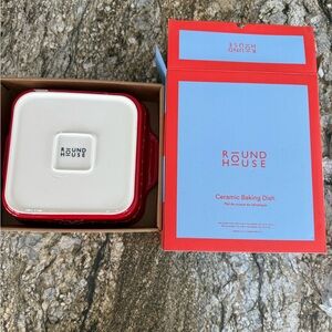 Red Ceramic Baking Dish by Round House.